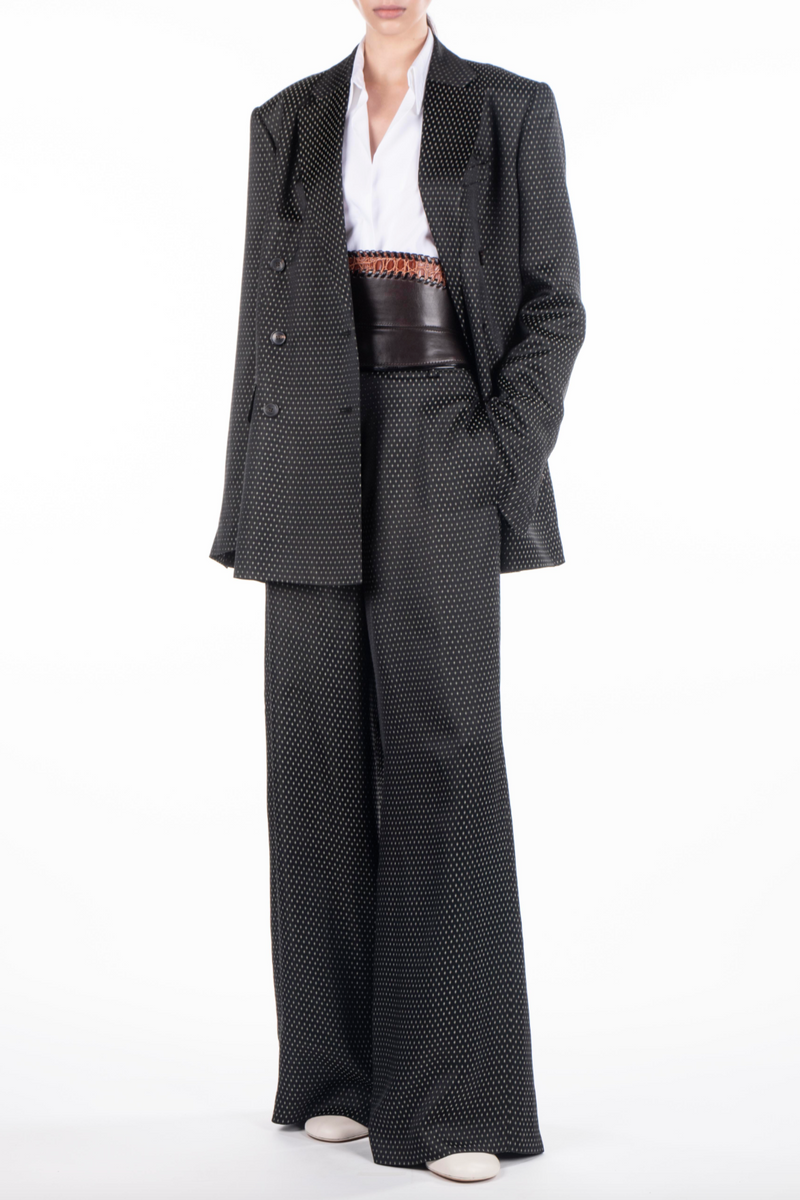 Penn Diamond Jacquard Pants - Black