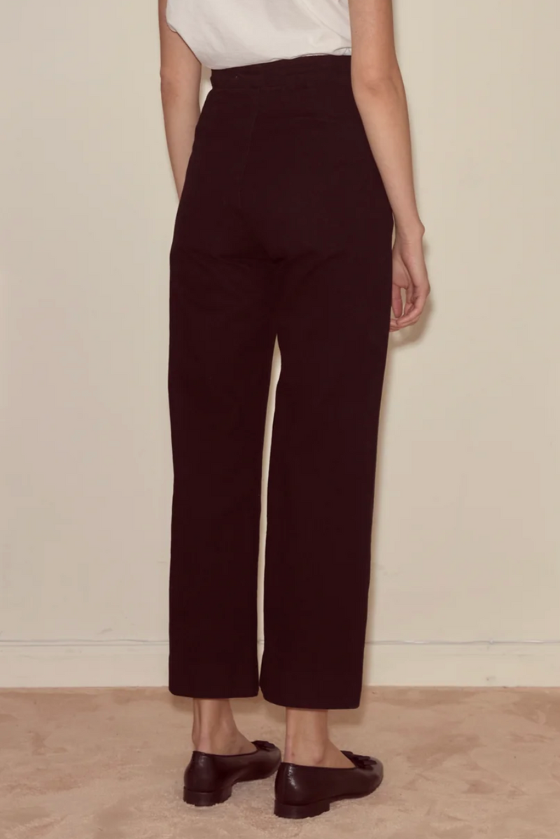 Denim Sailor Trouser - Black