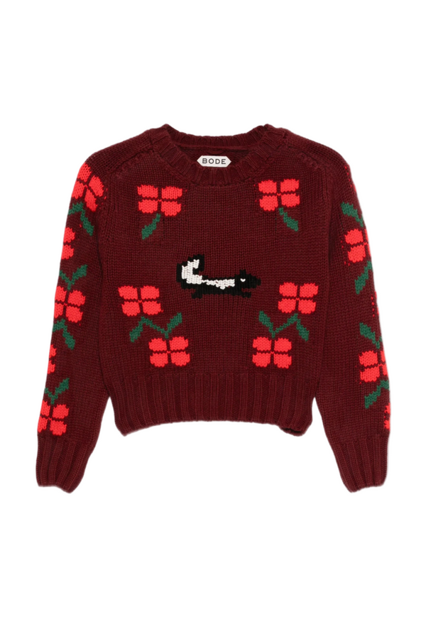 Skunk Sweater - Maroon