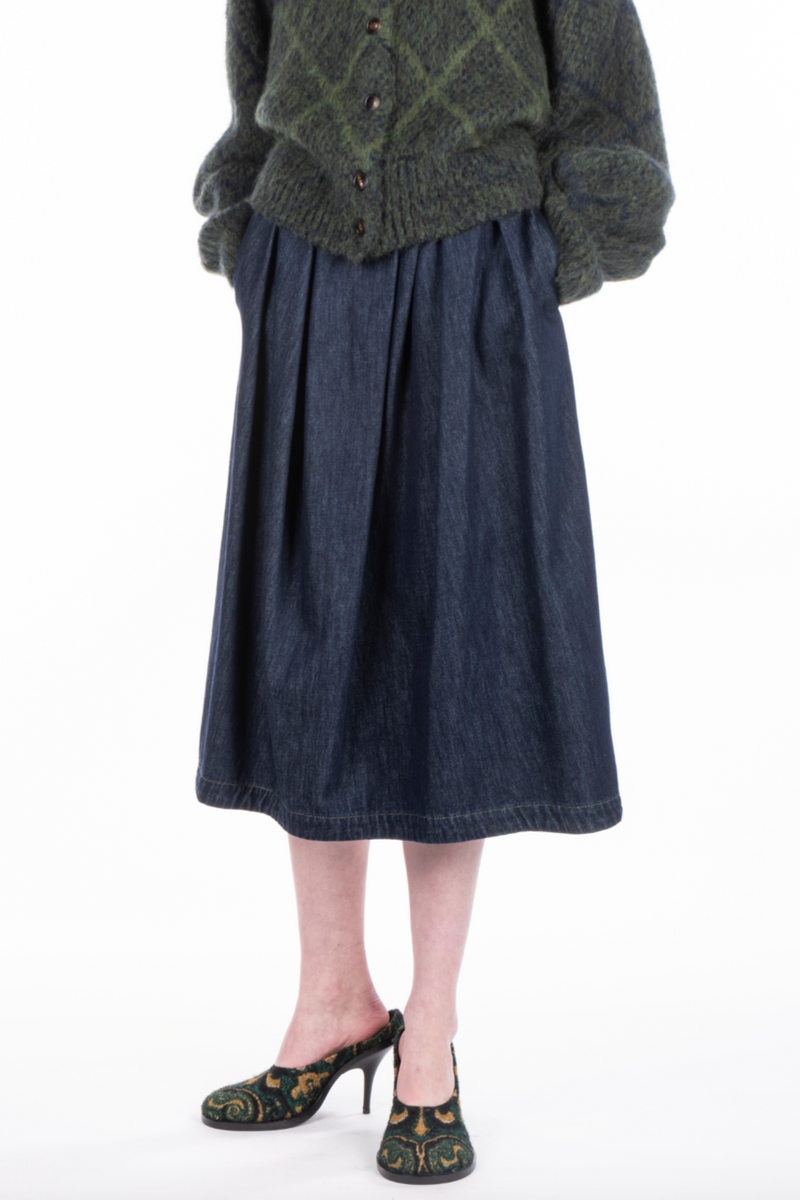 Sonista Denim Skirt - Indigo