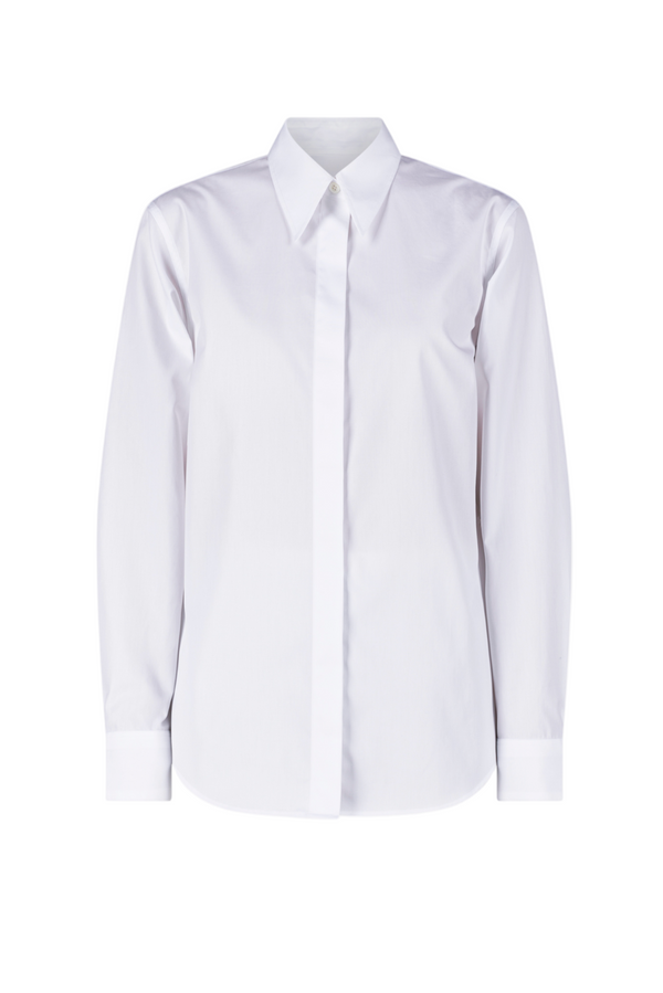 Chowy Poplin Shirt - White