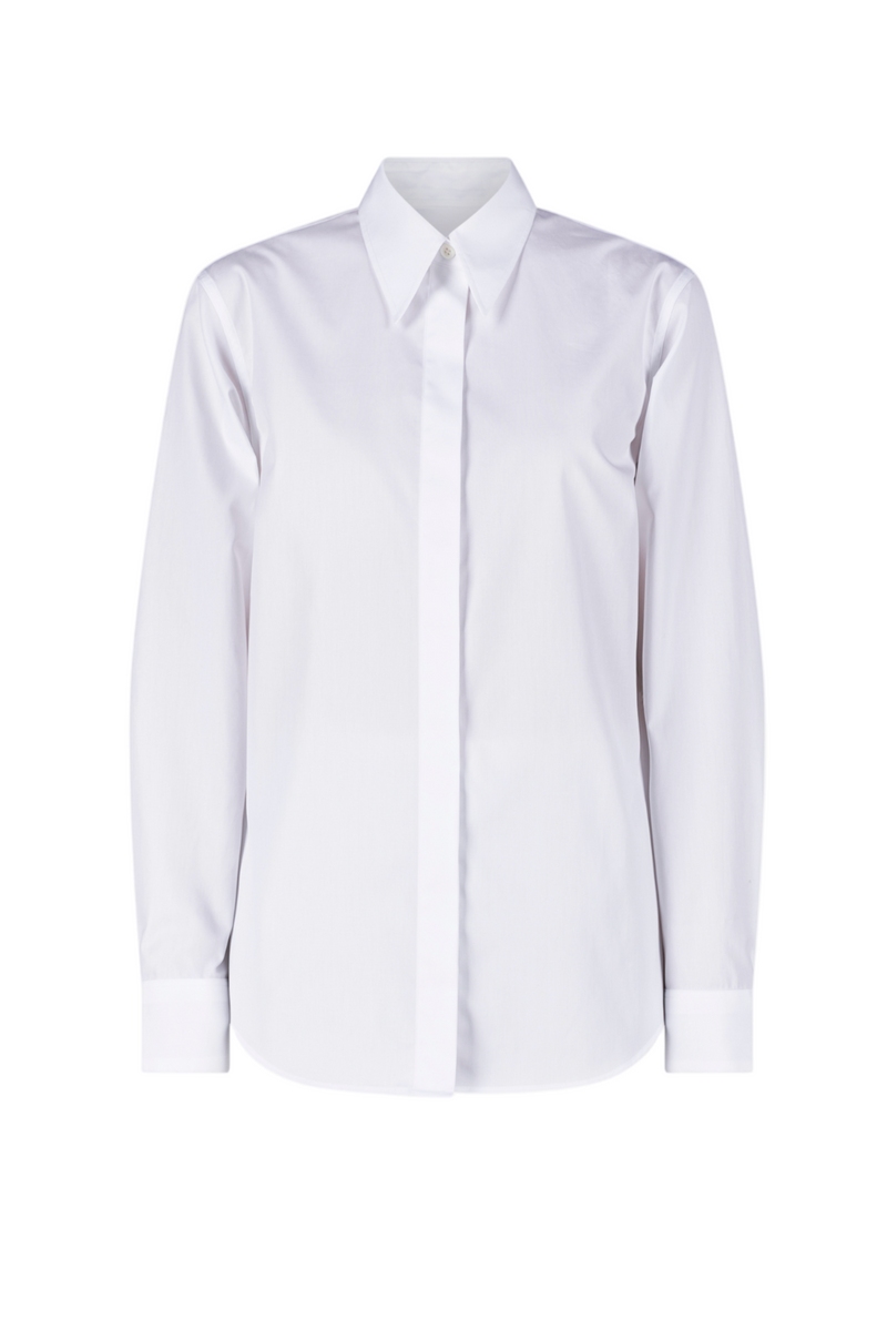 Chowy Poplin Shirt - White