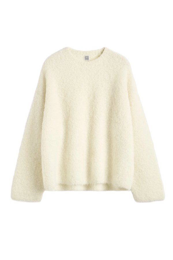 Boxy Boucle Knit - Milk