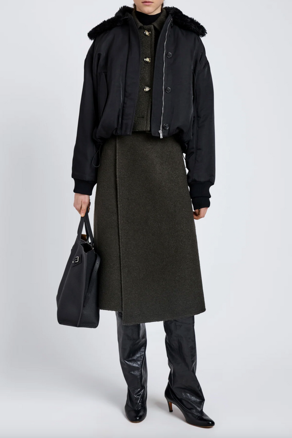 Vadra Jacket in Recycled Nylon Twill - Black
