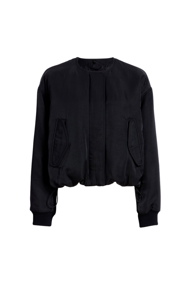 Vadra Jacket in Recycled Nylon Twill - Black