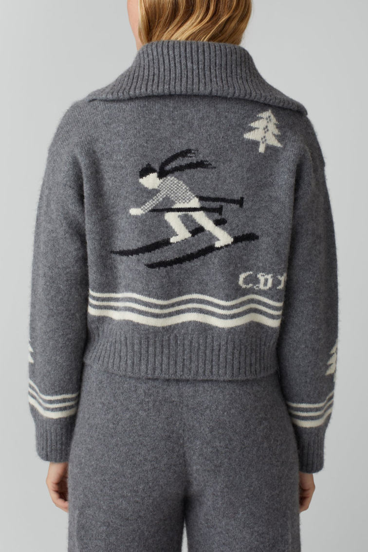 Ski Cardigan - Thunder