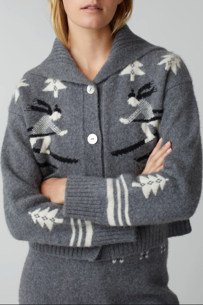 Ski Cardigan - Thunder