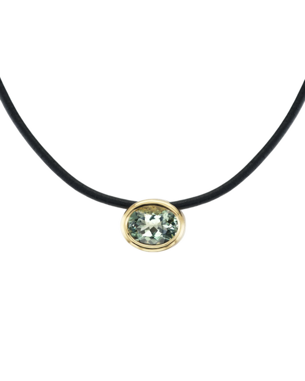 Scuba Necklace - Green Amethyst