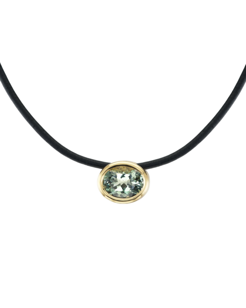Scuba Necklace - Green Amethyst