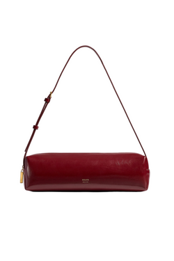 Kye Shoulder Bag - Oxblood Crackle Patent Leather