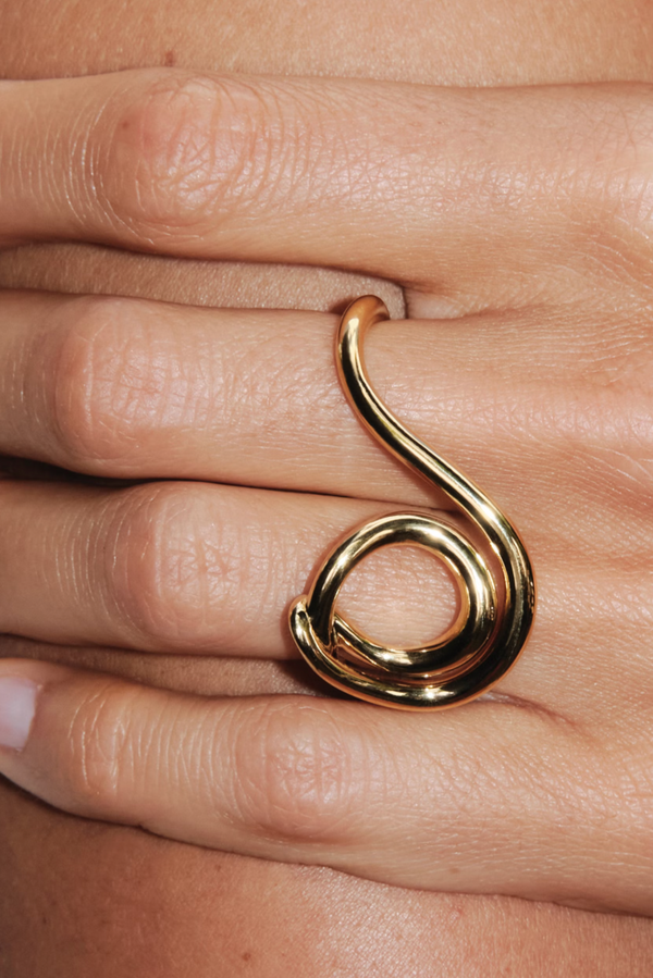 Double Lasso Ring - Vermeil