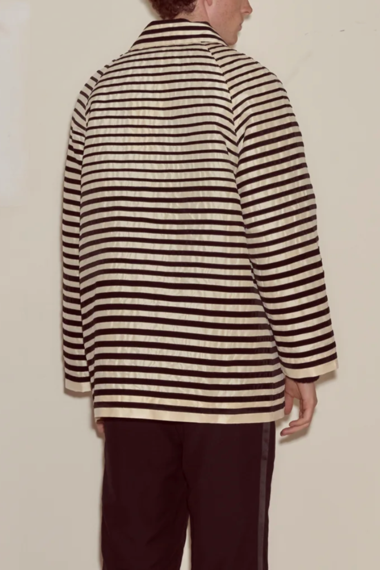 Velvet Bannister Jacket - Black/Cream