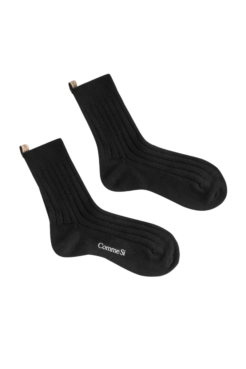 The Cashmere Sock - Black