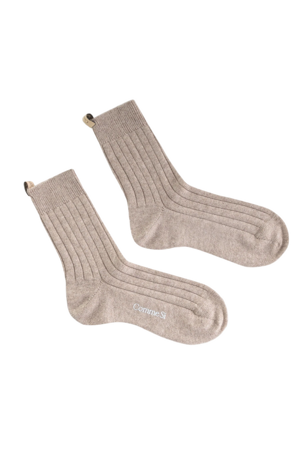 The Cashmere Sock - Oatmeal