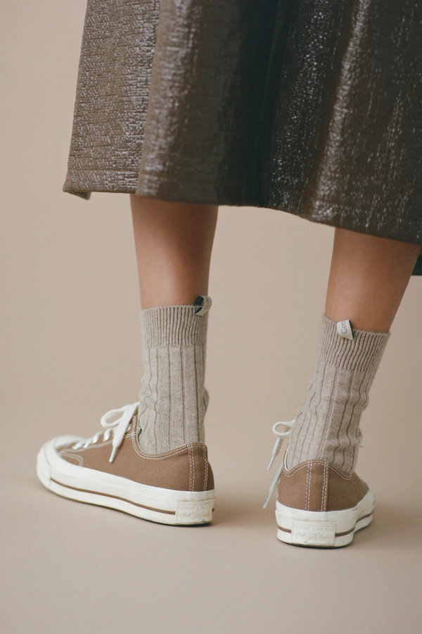 The Cashmere Sock - Oatmeal