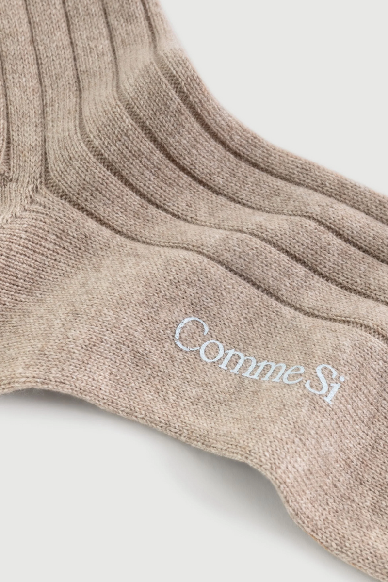 The Cashmere Sock - Oatmeal