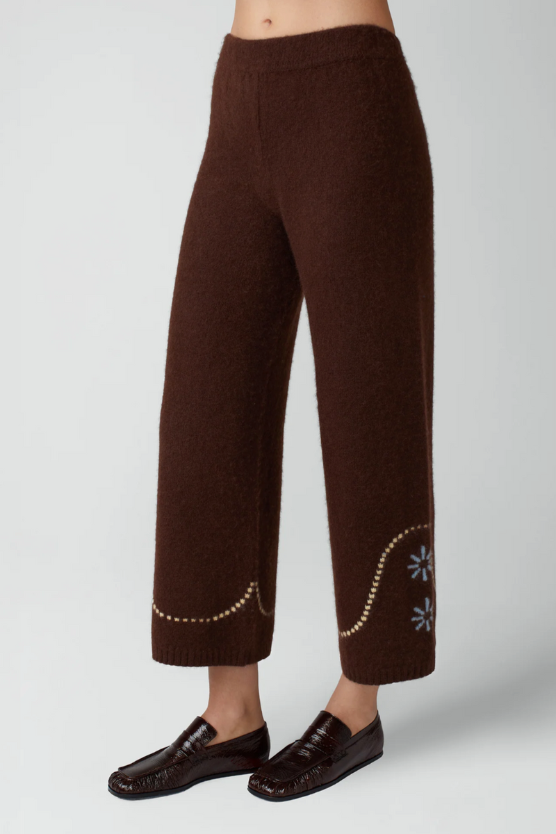 Cashmere Western Pant - Chocolate Multi