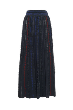 Daiquiri Fil Coupe Midi Skirt - Deep Black