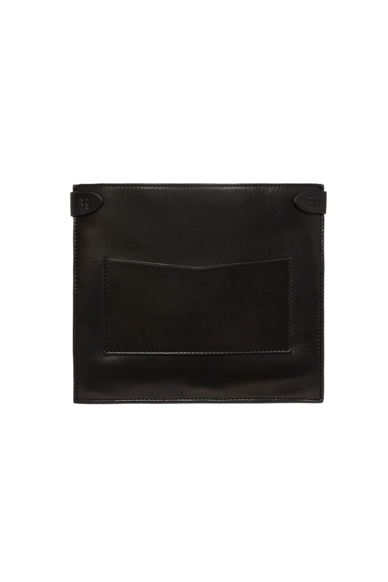 Stowaway in Buttery Nappa - Black/Silver