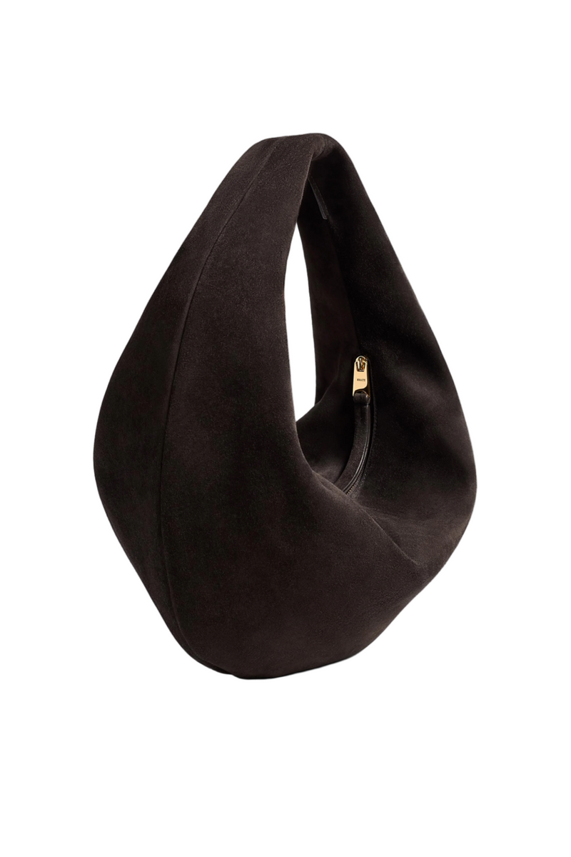 Medium Olivia Hobo - Dark Brown Suede