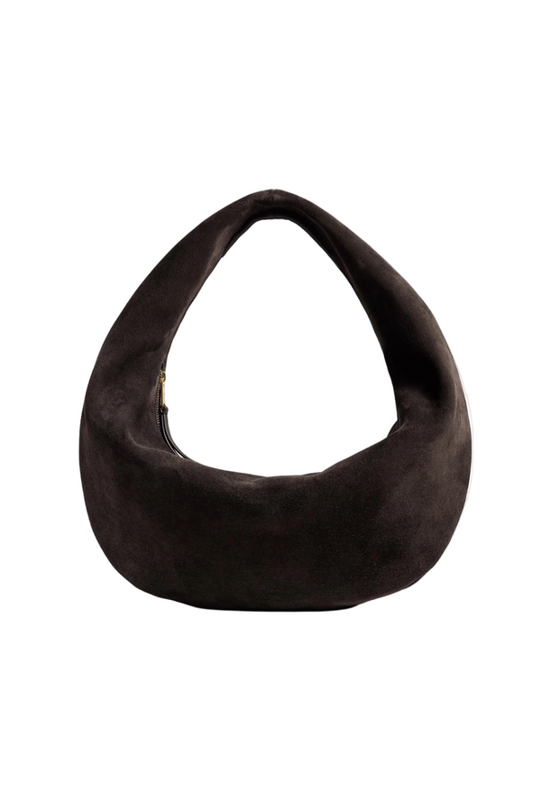Medium Olivia Hobo - Dark Brown Suede