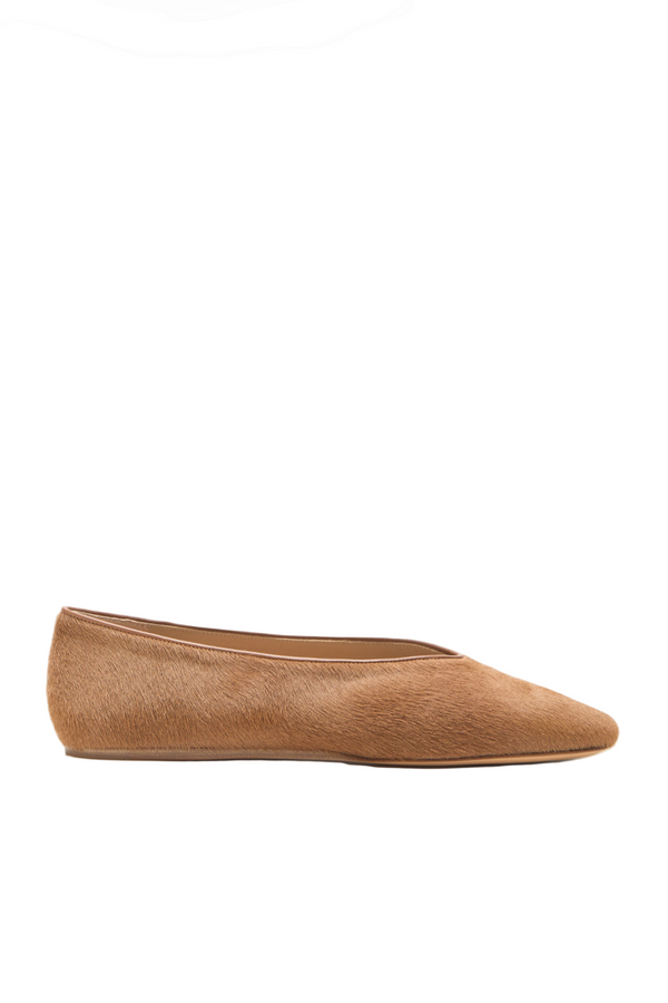 Regency Slipper in Calf Hair - Toffee