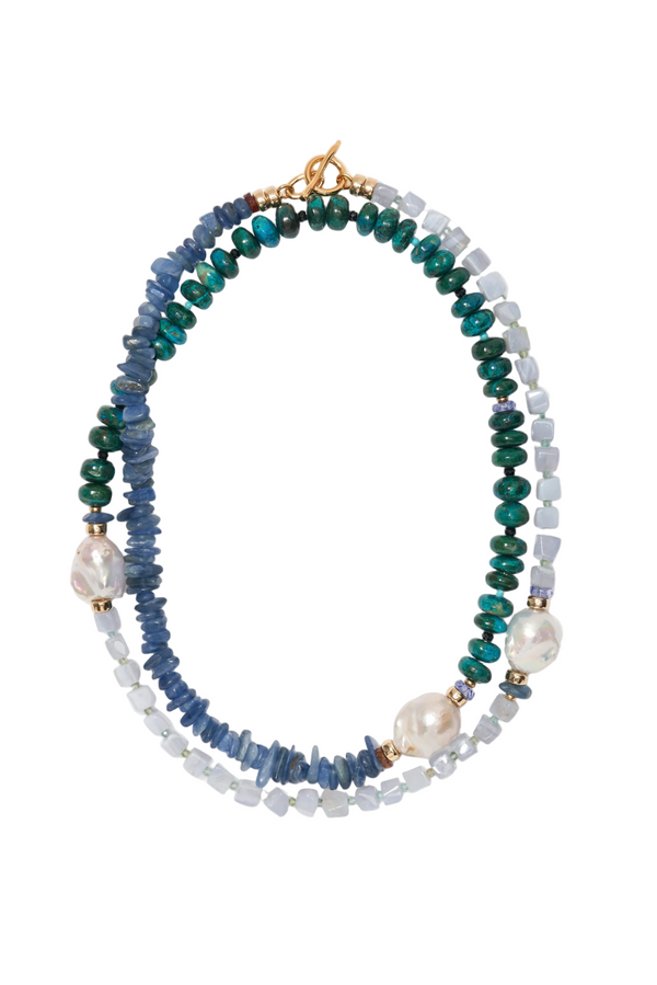 Cabana Necklace in Peacock - Multi