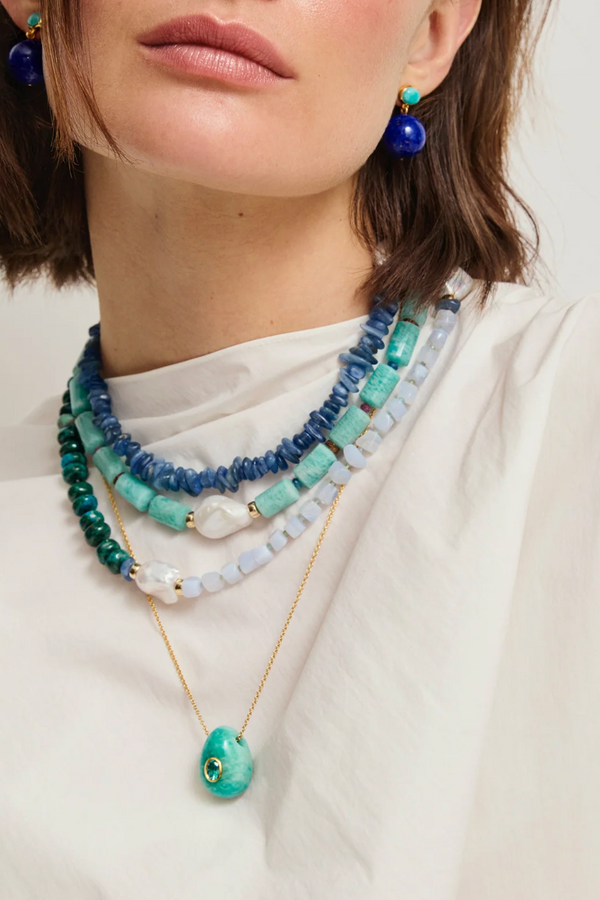 Cabana Necklace in Peacock - Multi
