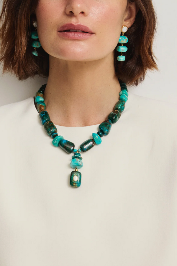 Old World Earrings - Blue