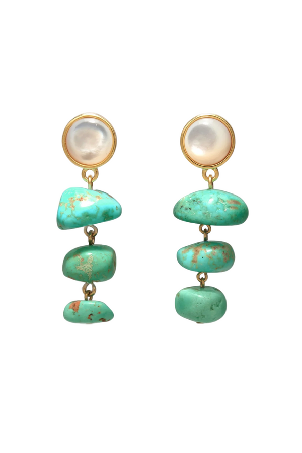 Old World Earrings - Blue