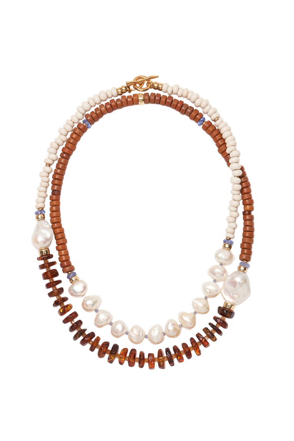 Cabana Necklace in Blood Orange - Multi