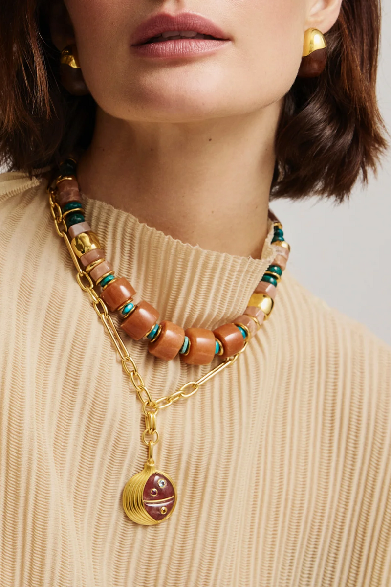 Toro Earrings - Brown