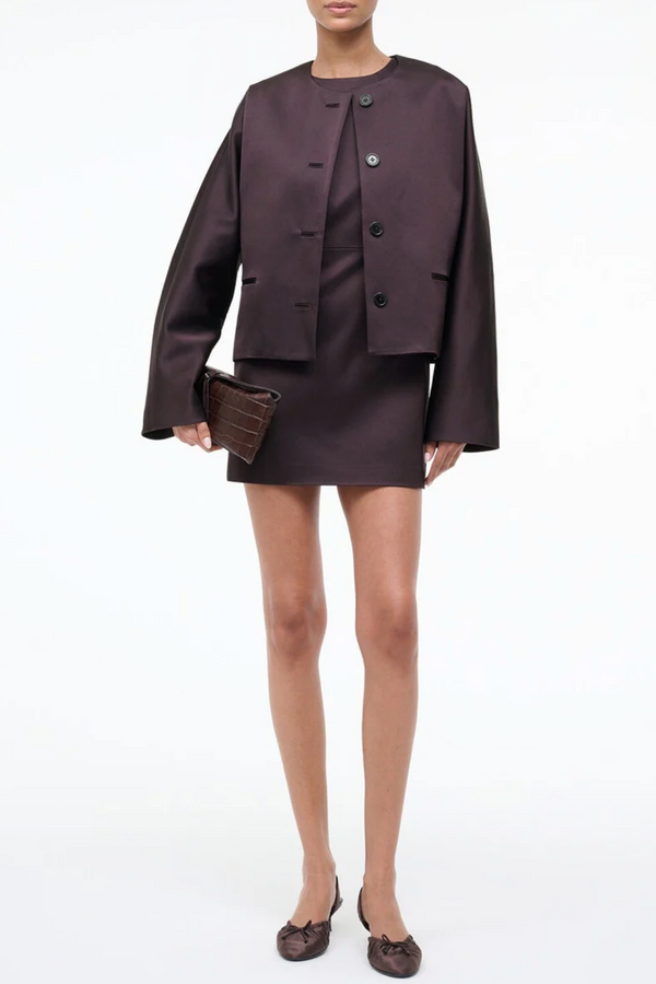 Liz Cropped Jacket - Earth