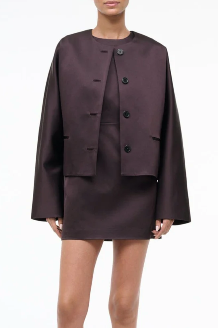 Liz Cropped Jacket - Earth
