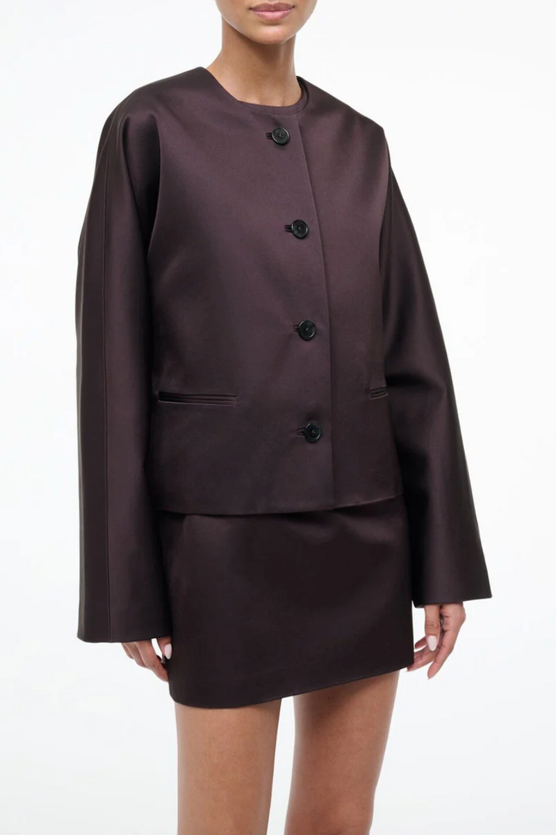 Liz Cropped Jacket - Earth
