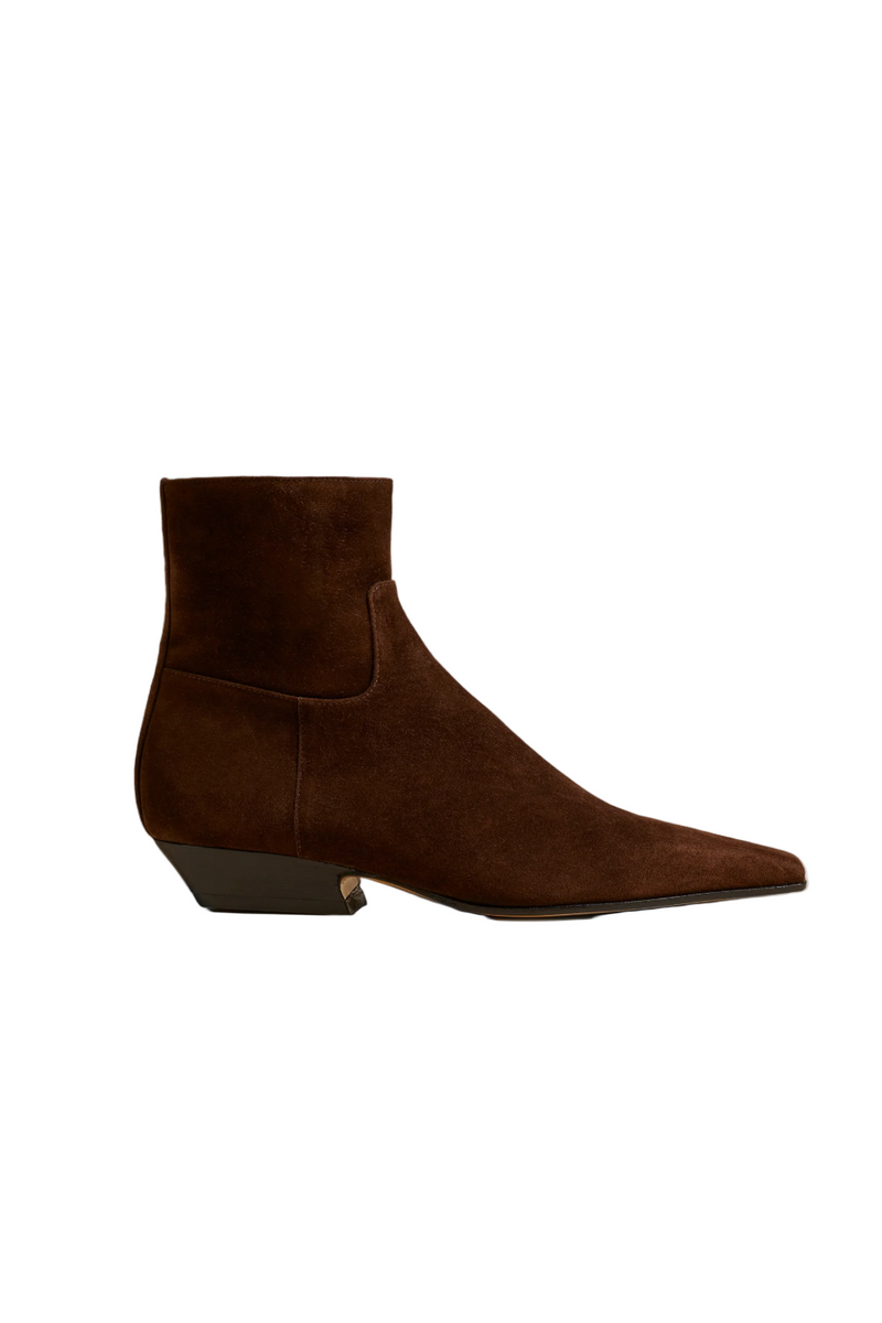 Marfa Flat Anke Boot - Coffee Suede