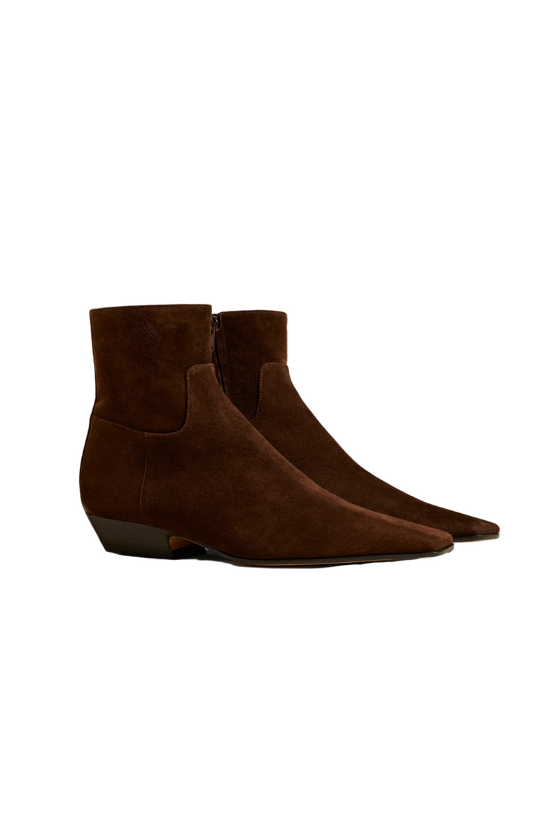 Marfa Flat Anke Boot - Coffee Suede