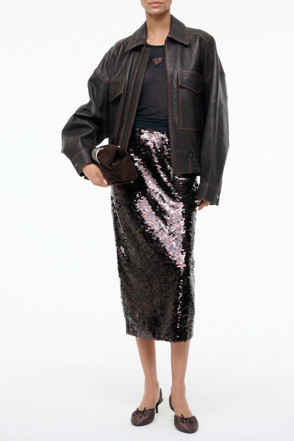 Ciara Skirt - Espresso/Black