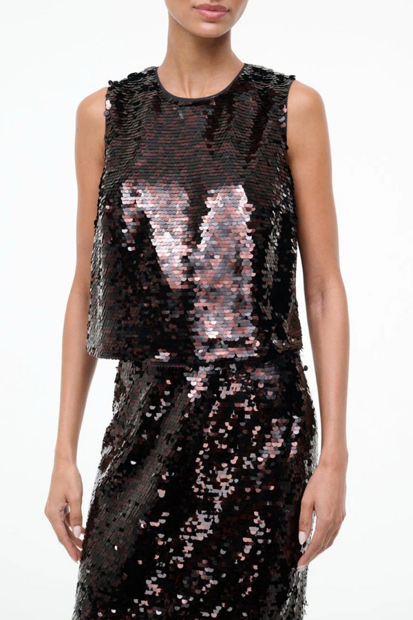 Seraphina Top - Espresso/Black