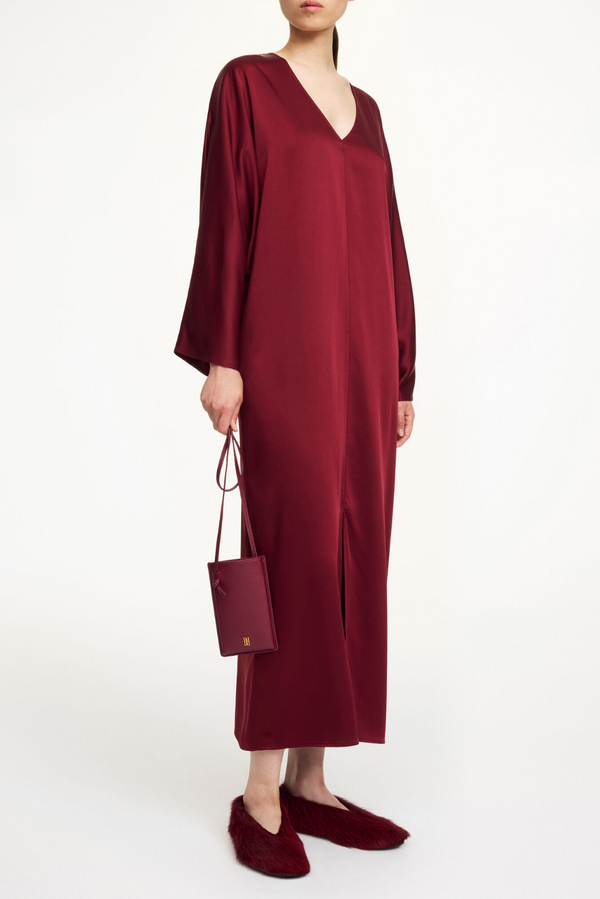 Lucina Dress - Cabernet