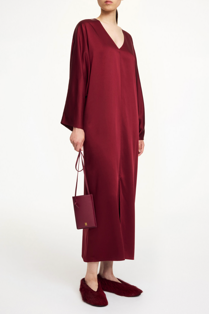 Lucina Dress - Cabernet