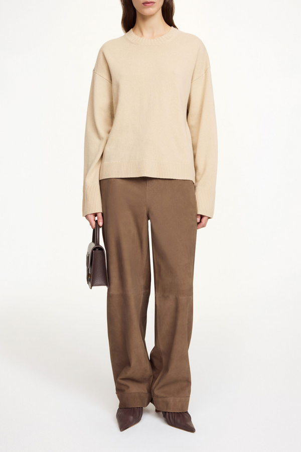 Joanni Suede Trousers - Chocolate Chip