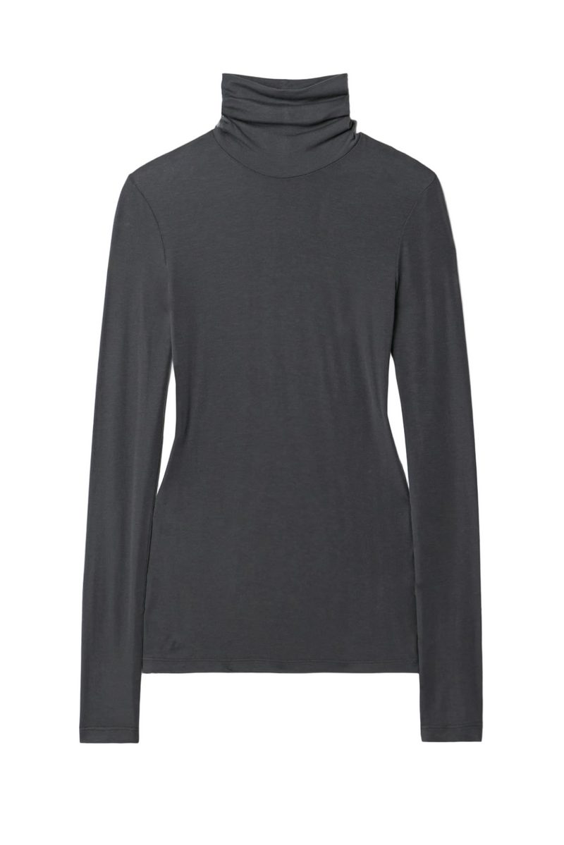 Pascale Turtleneck - Charcoal Heather