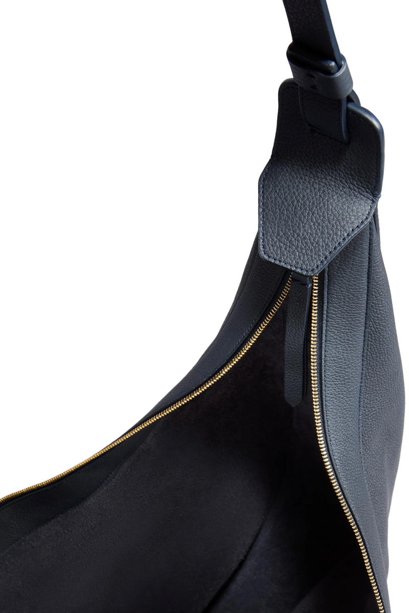 Augustina Hobo - Midnight Pebbled Leather