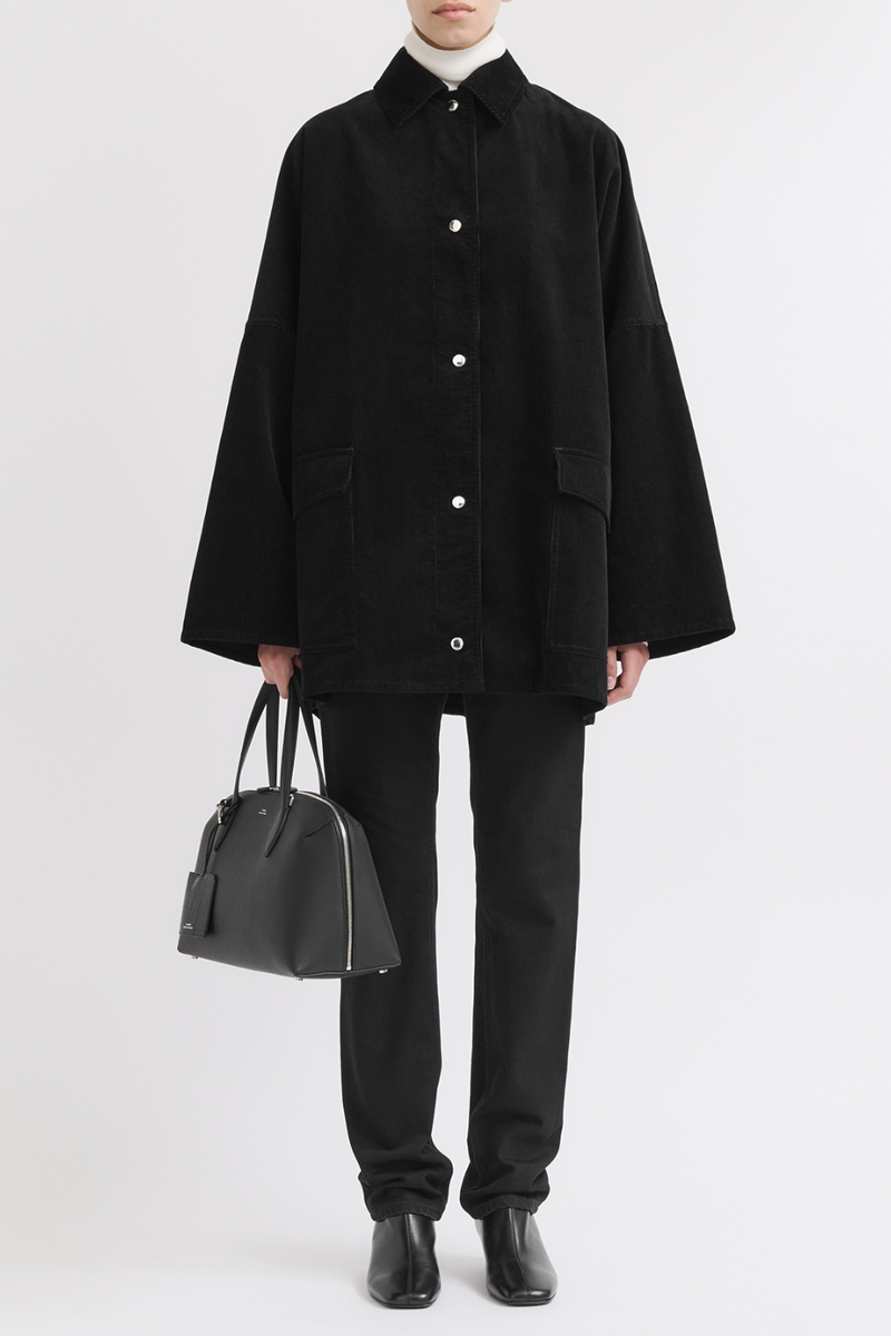 Cord Oversize Jacket - Black
