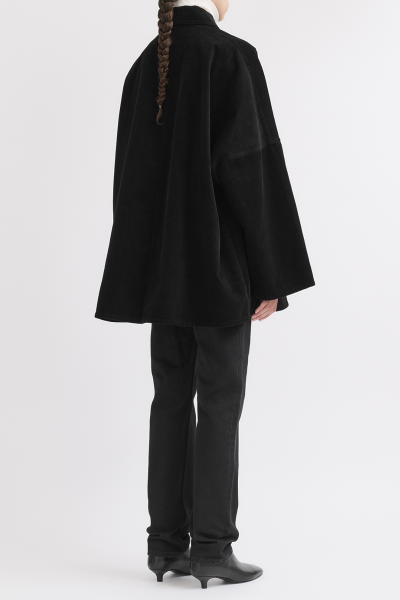 Cord Oversize Jacket - Black