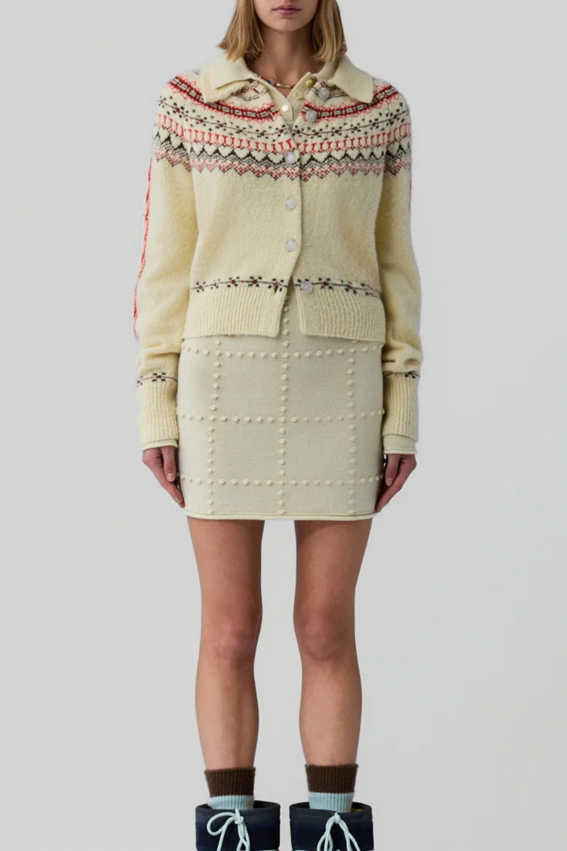 Cloud Chalet Cardigan - Mist Combo