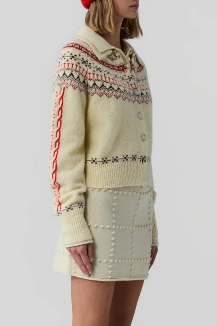 Cloud Chalet Cardigan - Mist Combo