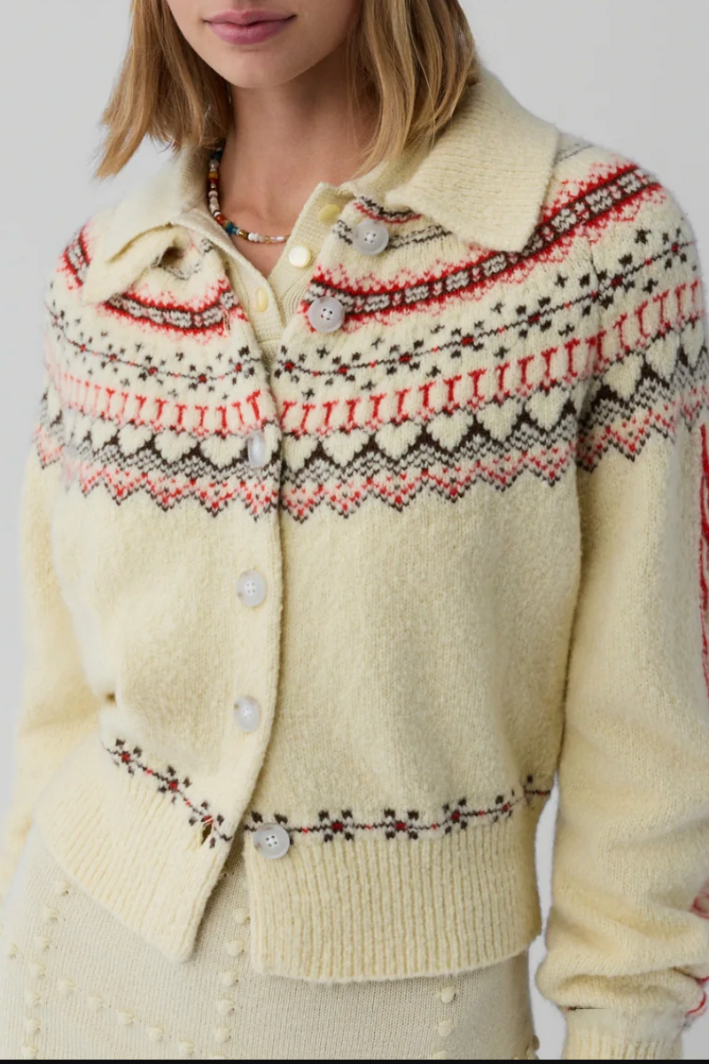 Cloud Chalet Cardigan - Mist Combo