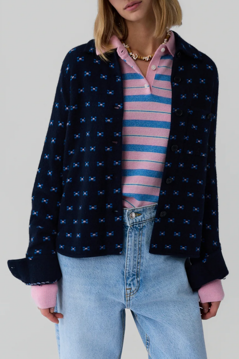 Dylan Tweed Shirt - Midnight Combo